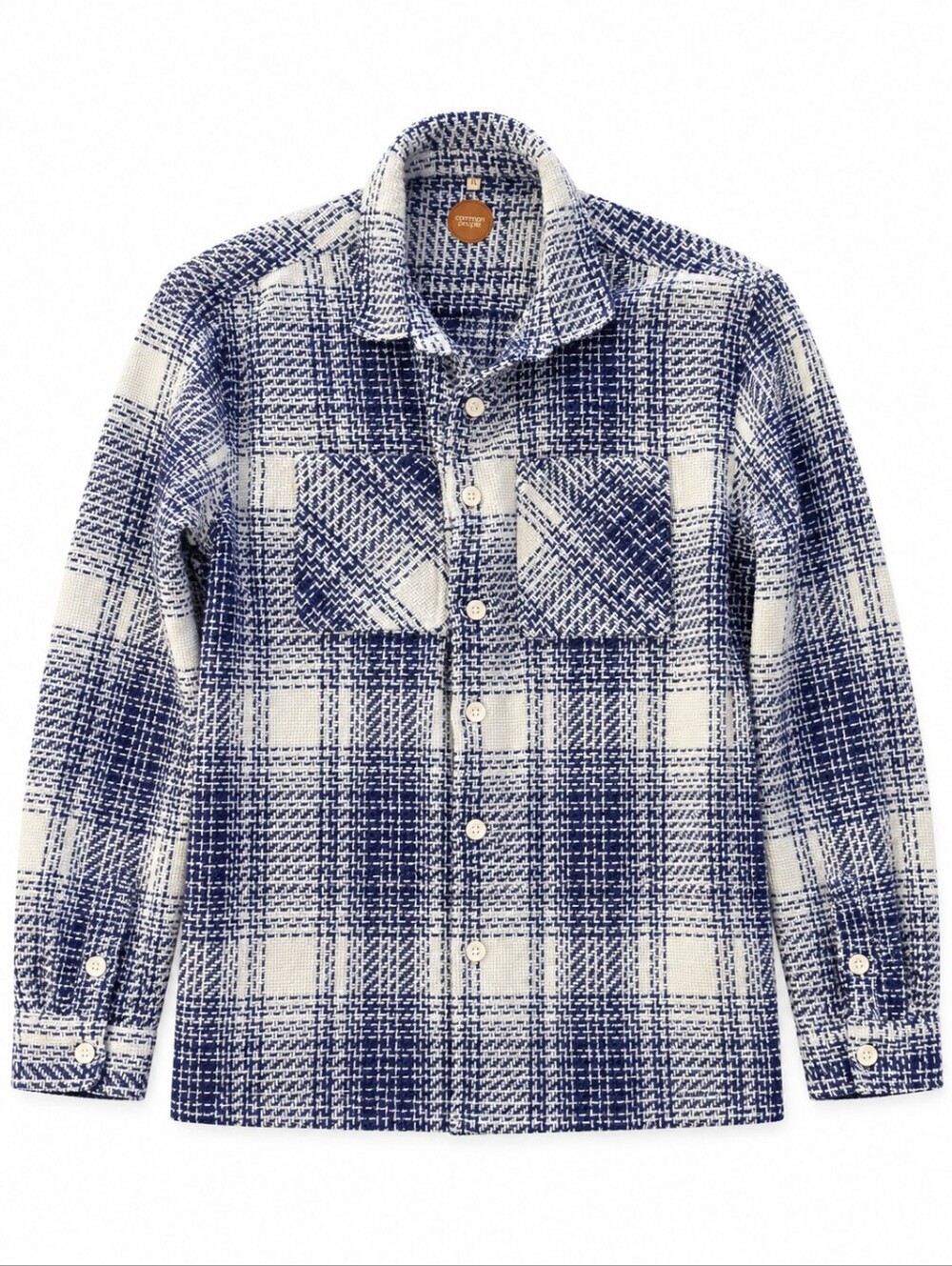 Common People Tweed Plaid Overshirt Jacket